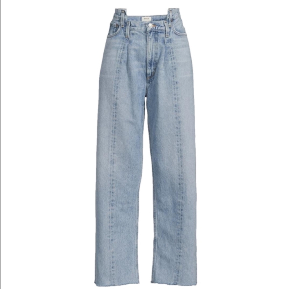 SOLD - AGOLDE PIECED ANGLED JEANS - Picture 4 of 16